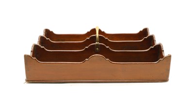 Lot 362 - A George III mahogany cutlery tray