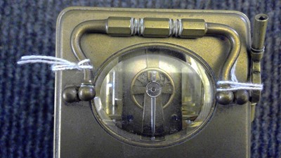 Lot 148 - Benson & Sons brass cased carriage timepiece