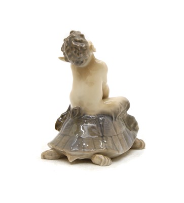 Lot 330 - Royal Copenhagen, Faun and Tortoise figure
