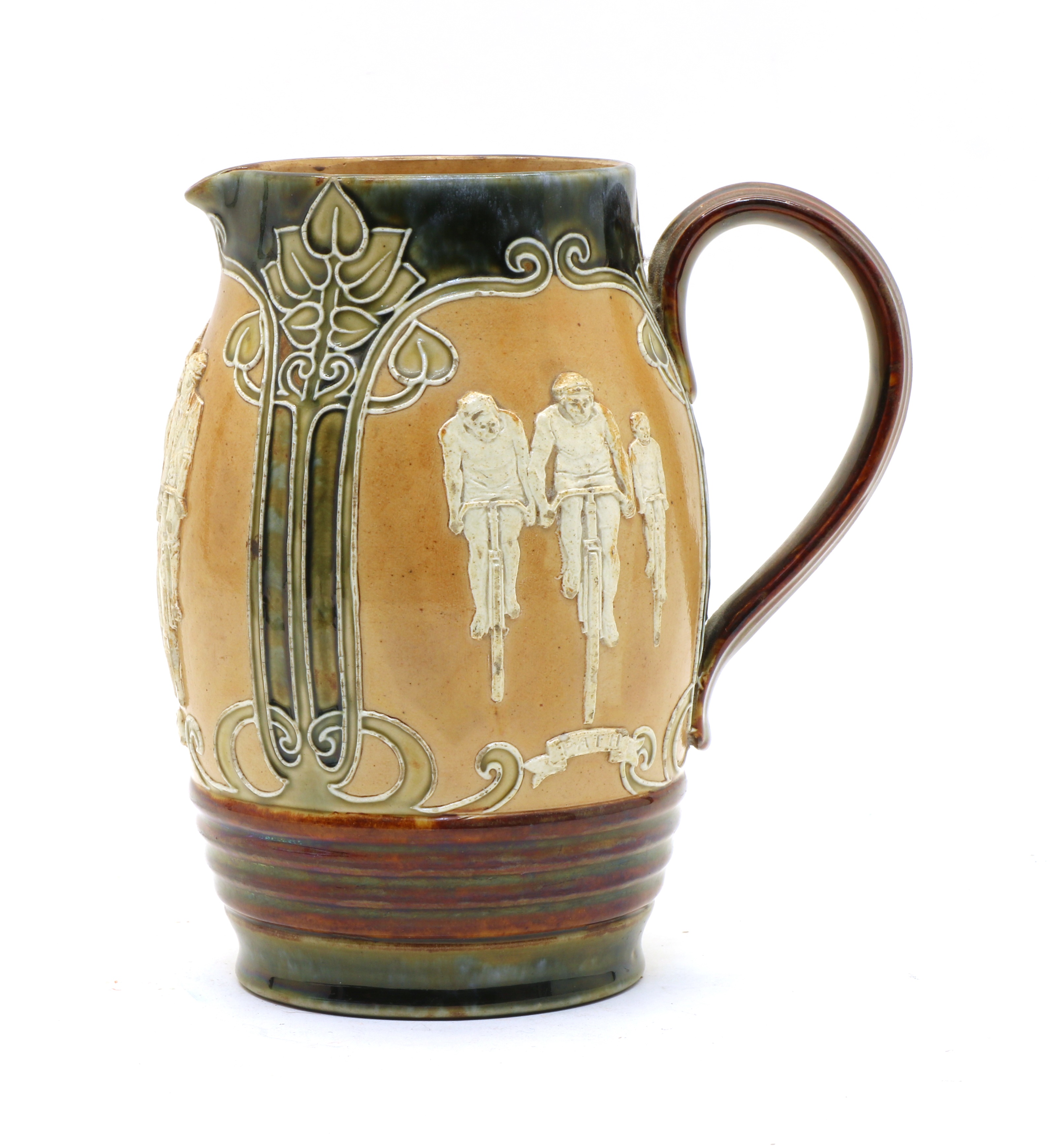 Lot 170 A Doulton Lambeth stoneware jug,