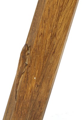 Lot 154 - An oak stool