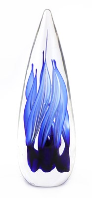 Lot 648 - A Studio Ahus glass 'Fire' sculpture