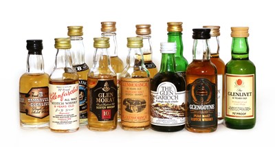 Lot 306 - A collection of Scotch whisky miniatures, (12)