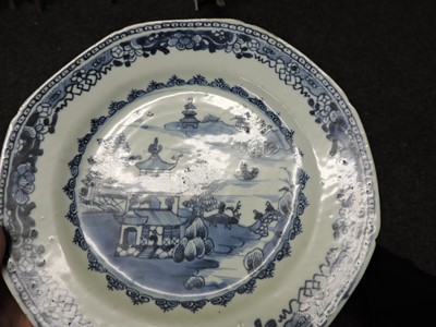 Lot 256 - Six Chinese blue and white porcelain plates
