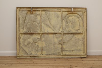 Lot 504 - A large resin Assyrian panel