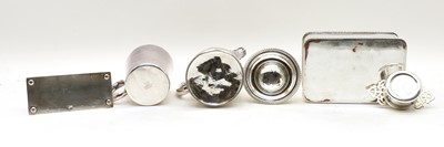 Lot 73 - A collection of silver plated items
