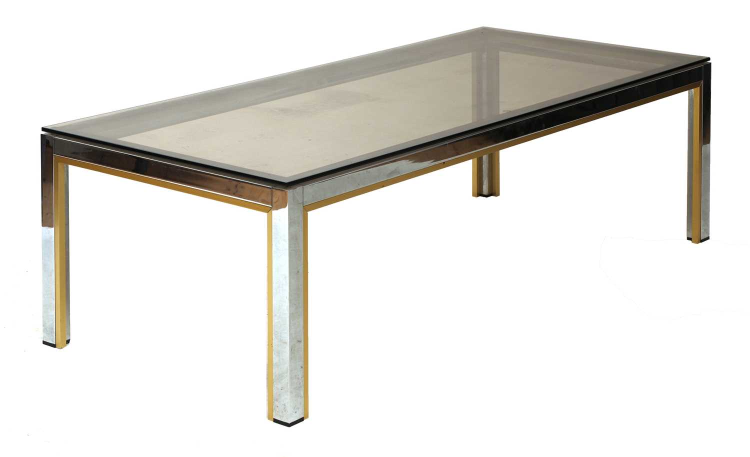 Lot 590 - A glass coffee table