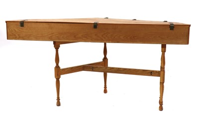 Lot 236 - An oak spinet piano