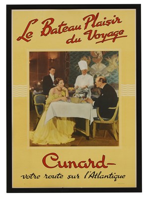 Lot 289 - Two French Cunard travel posters