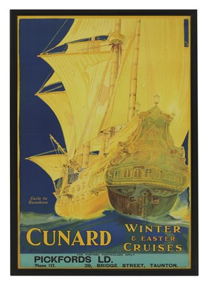 Lot 289 - Two French Cunard travel posters