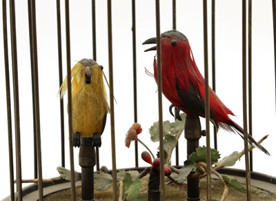Lot 68 - A singing birdcage automaton