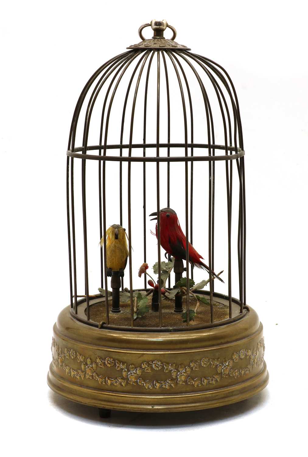 Lot 68 - A singing birdcage automaton