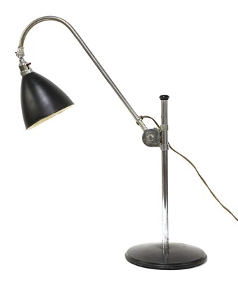 Lot 297 - A Bestlite chrome and black enamel adjustable reading/student's lamp