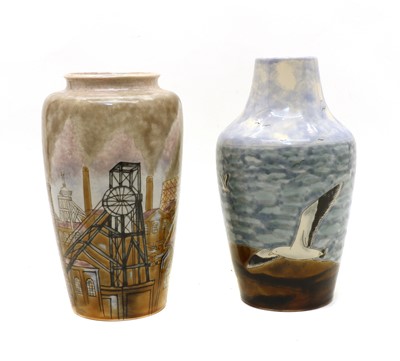 Lot 122 - Two Cobridge vases