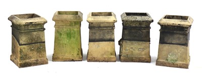Lot 275 - A series of five Doulton & Co London clay chimney pots