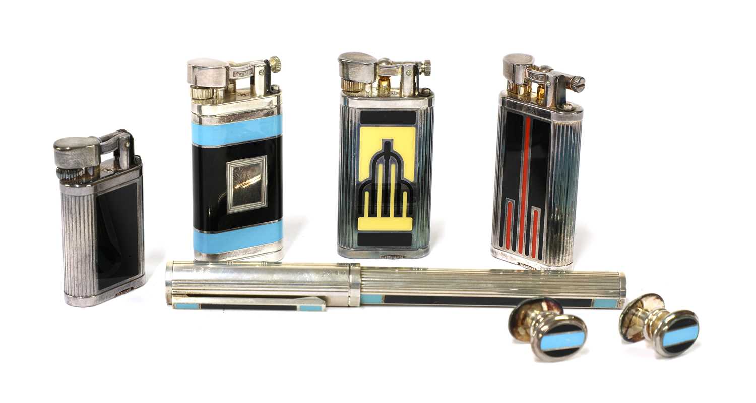 Lot 209 - A collection of gentlemen's Dunhill lighters