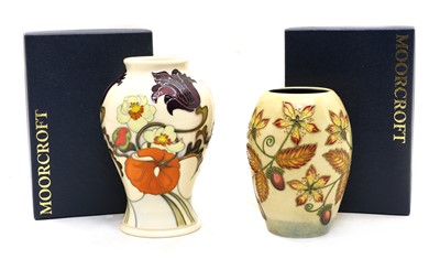 Lot 107 - Three modern Moorcroft vases