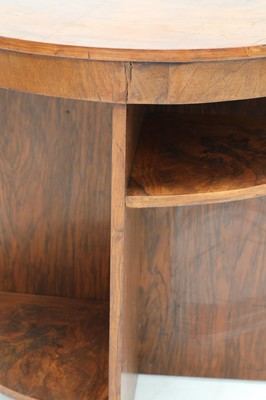 Lot 300 - An Art Deco walnut book table