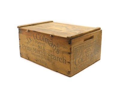 Lot 81 - A vintage wooden Colman's Mustard & Starch box