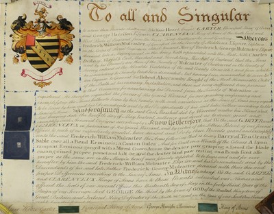 Lot 9 - TWO INDENTURES ON Vellum