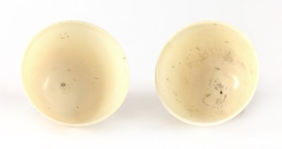 Lot 173 - A pair of Chinese ivory cups