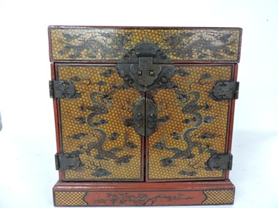Lot 161 - A Chinese lacquered cabinet