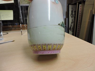 Lot 144 - A Chinese famille rose vase
