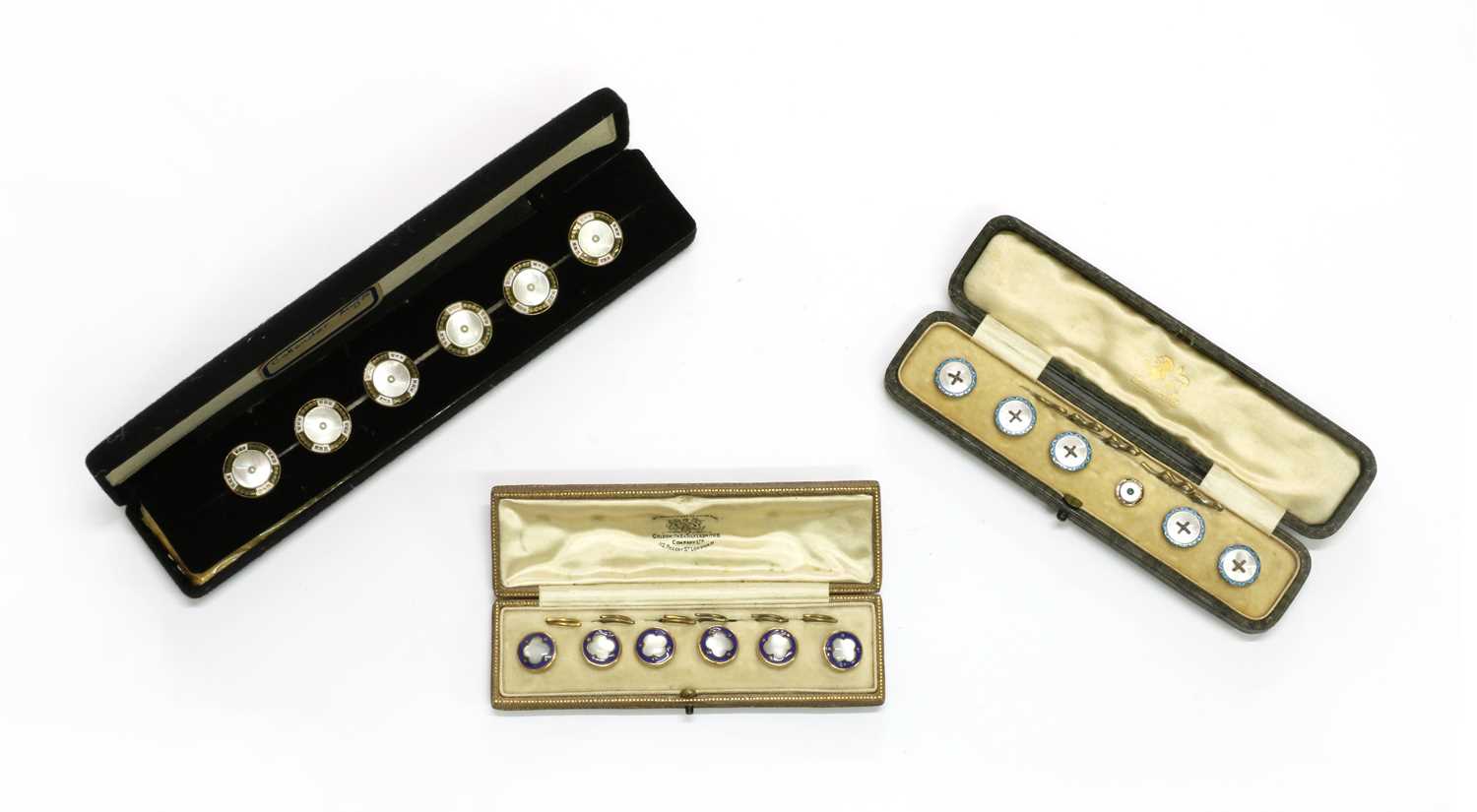 Lot 31 - Three sets of buttons