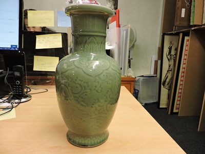 Lot 72 - A Chinese celadon vase