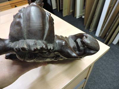Lot 109 - A pair of Chinese wood carvings