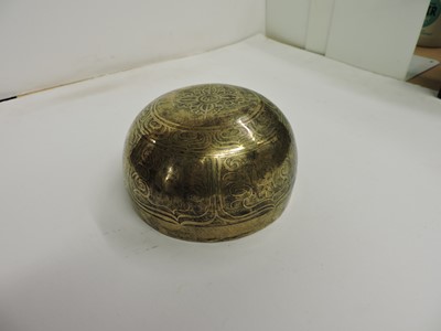 Lot 114 - A Tibetan brass bowl