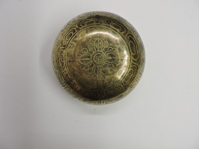 Lot 114 - A Tibetan brass bowl