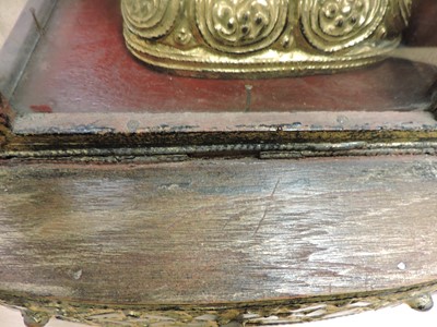 Lot 124 - An Indian gilt lacquered Buddha