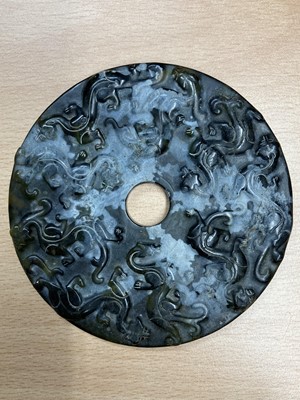 Lot 133 - A collection of three Chinese bi discs