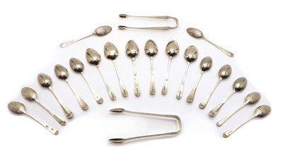 Lot 37 - A George III set of six Irish silver old English pointed teaspoons
