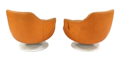 Lot 318 - A pair of Swedish lounge chairs