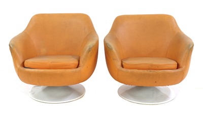 Lot 318 - A pair of Swedish lounge chairs
