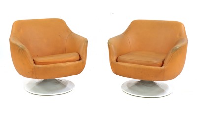 Lot 252 - A pair of Swedish lounge chairs
