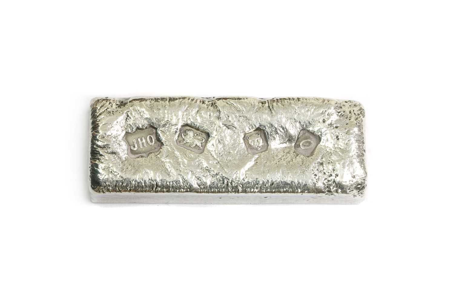 Lot 1339 - A sterling silver ingot