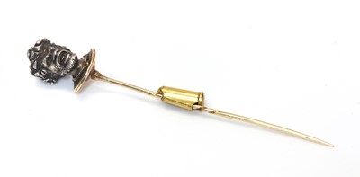 Lot 51 - A Victorian silver and gold stick pin