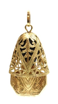 Lot 278 - An Italian gold blackamoor pendant, c.1950