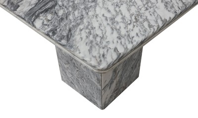 Lot 727 - An Italian Carrara marble coffee table