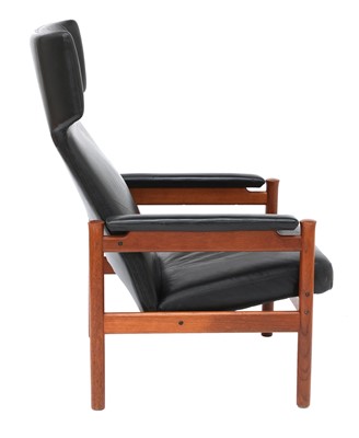 Lot 612 - A Fritz Hansen 'Model 4365' teak armchair