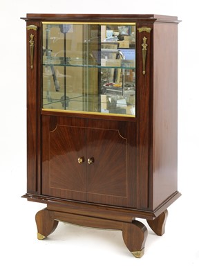 Lot 346 - An Art Deco rosewood display cabinet