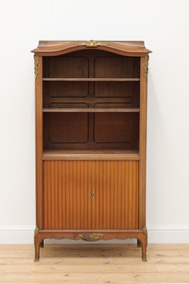 Lot 136 - A French mahogany side cabinet