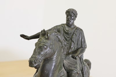 Lot 234 - After the antique, an equestrian sculpture of Marcus Aurelius