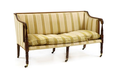 Lot 411 - A George III mahogany settee