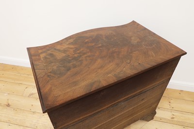 Lot 335 - A George III mahogany serpentine chest