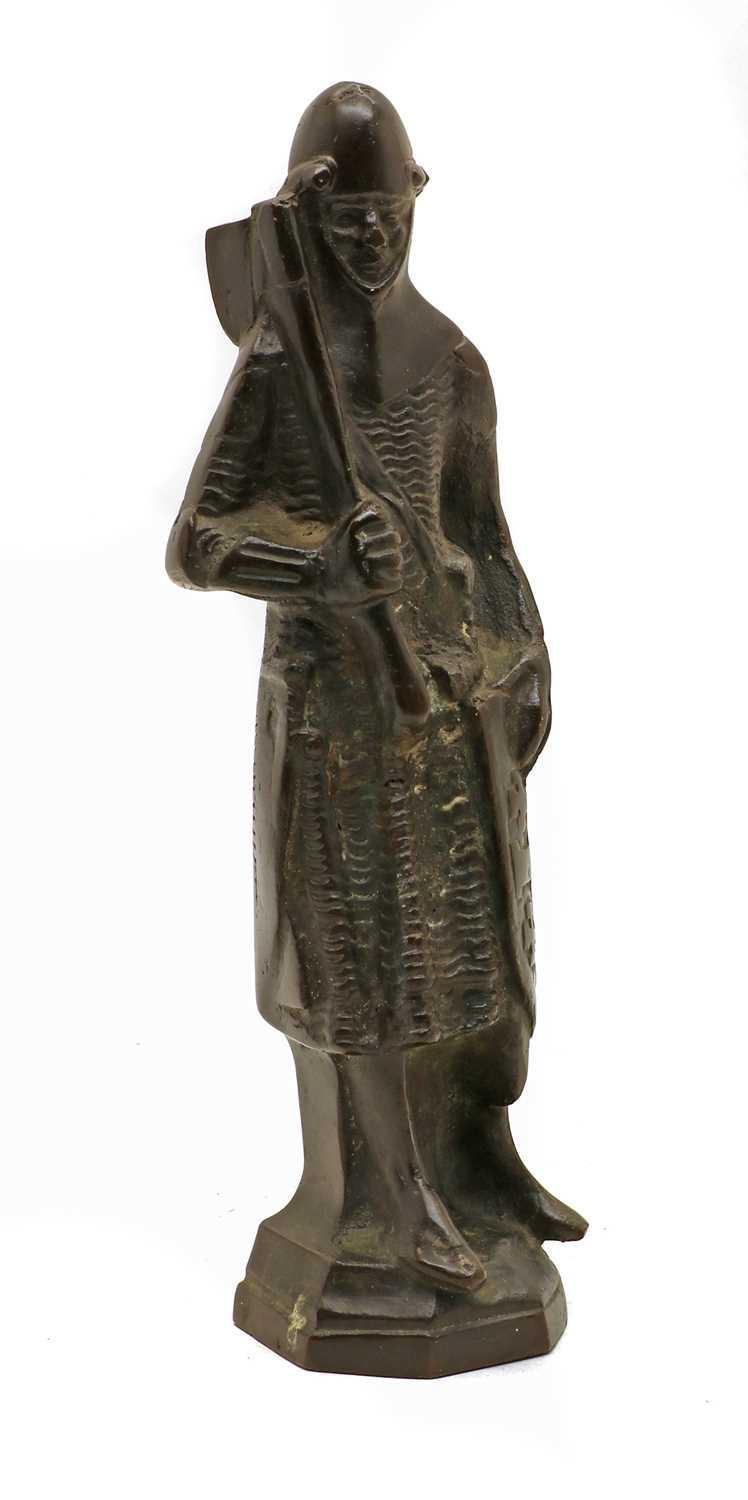 Lot 57 - A bronze of a knight