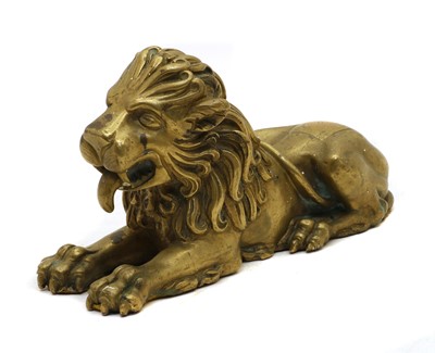Lot 88 - A bronze of a lion